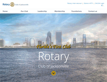 Tablet Screenshot of jaxrotary.org